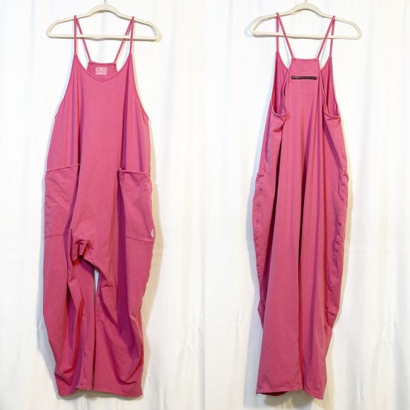 Free People Movement Hot Shot Onesie Jumpsuit Pink - Picture 2 of 16